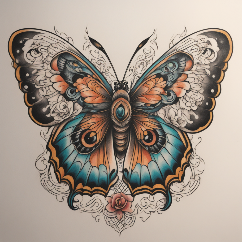 Eyes of the Butterfly: A Neo-Traditional Tattoo