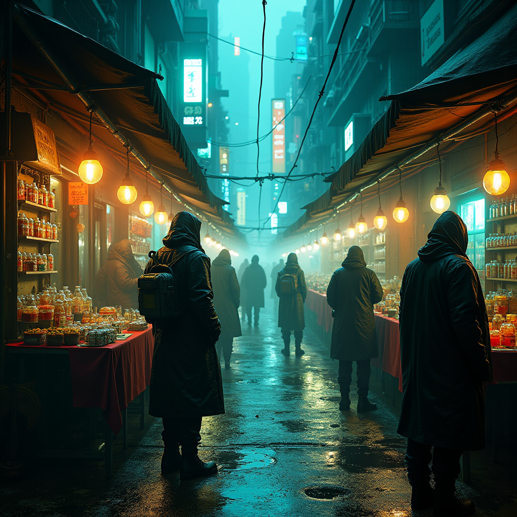 Neon Shadows: Market of Survival