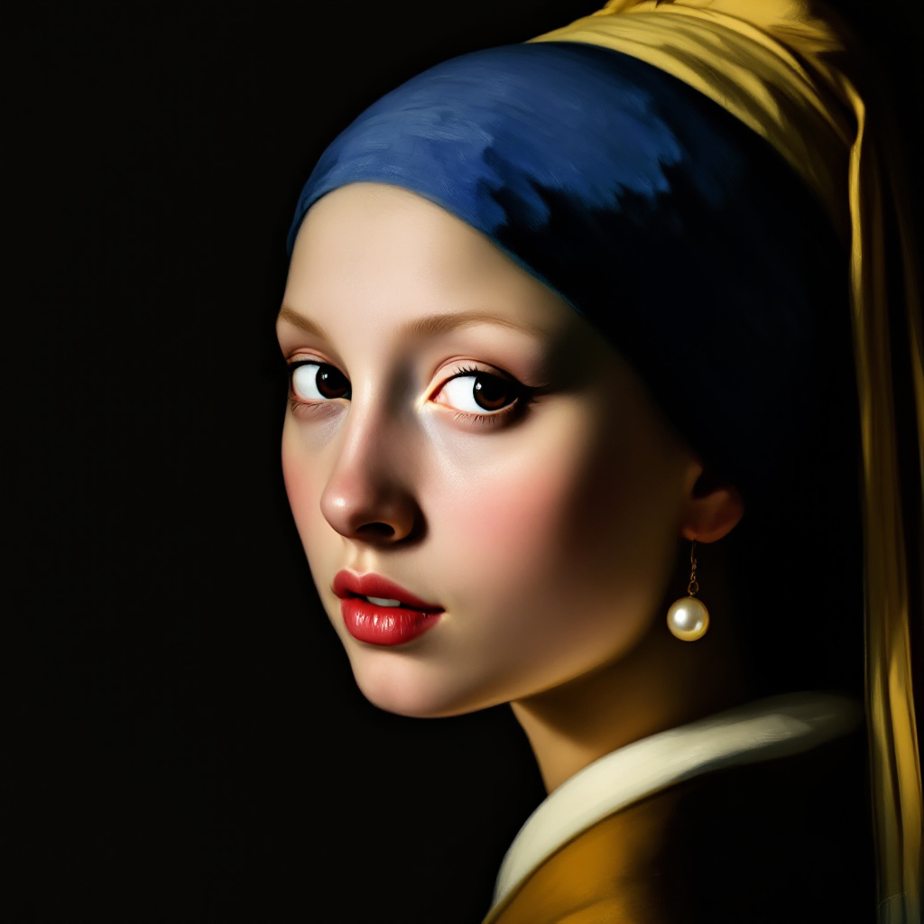 The Girl with a Pearl Earring (by Johannes Vermeer)