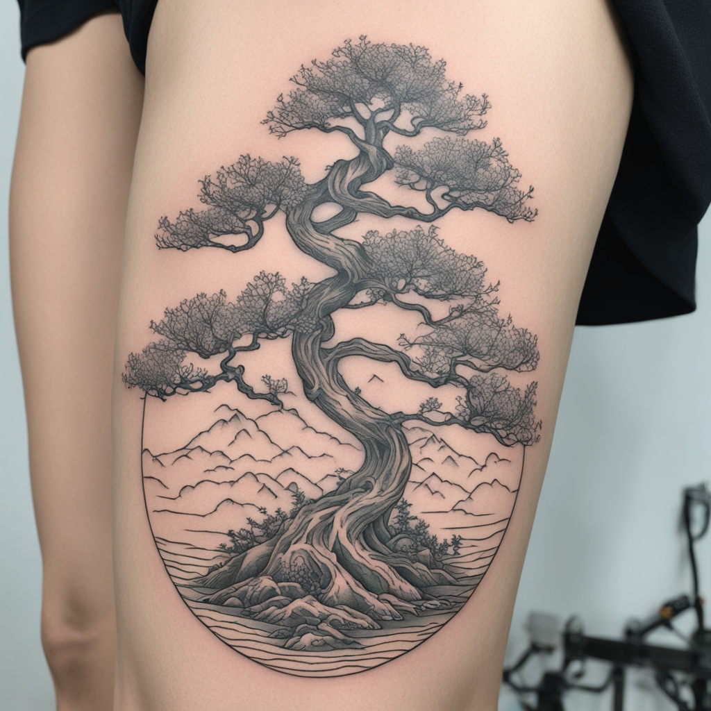 Delicate Roots: The Art of Bonsai in Fine Line Ink