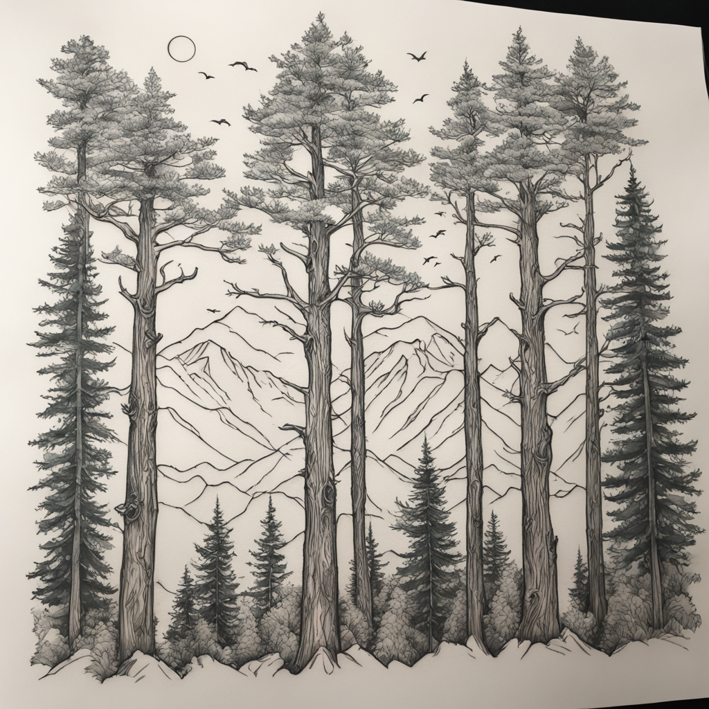 Whispers of the Woods: Pacific Northwest Ink