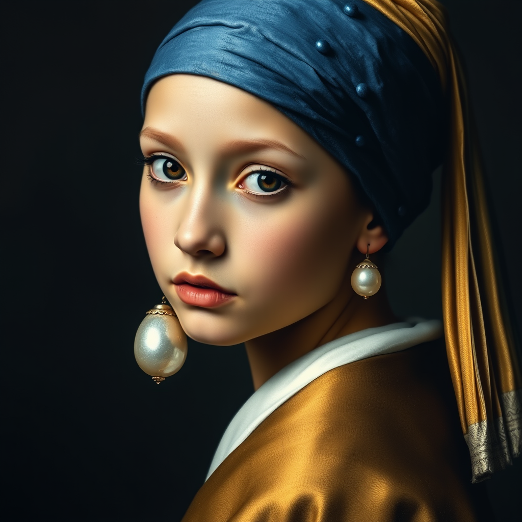 The Girl with a Pearl Earring (by Johannes Vermeer)