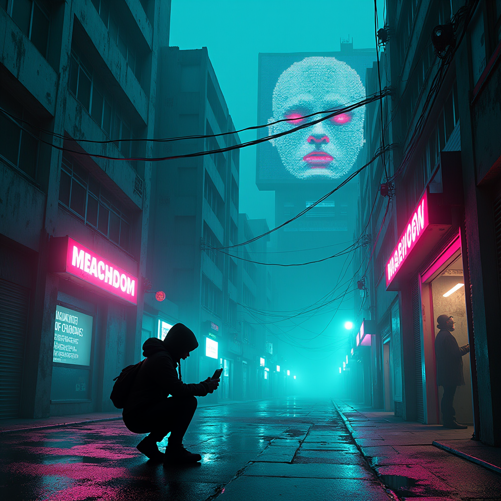 Neon Shadows: A Hacker's Awakening