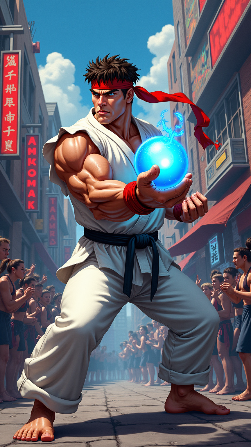 Ryu's Hadouken: Urban Showdown