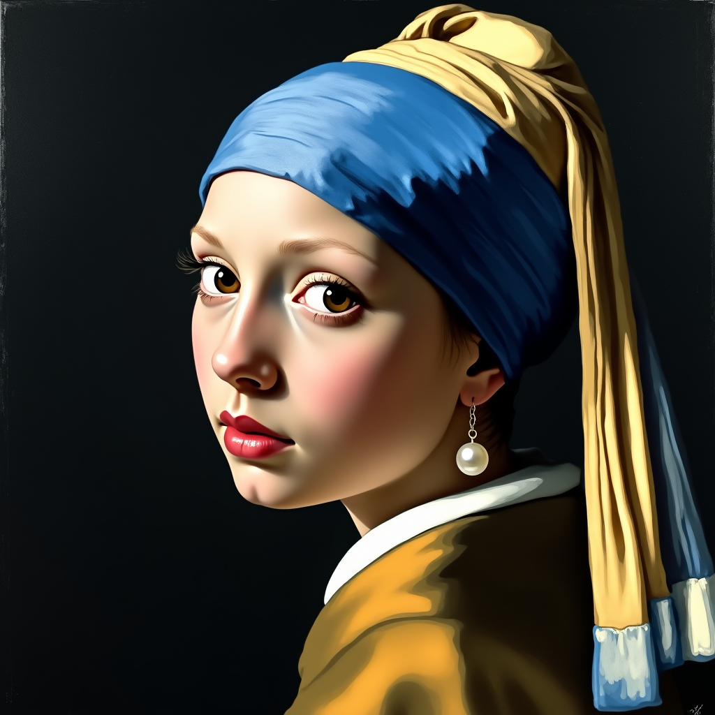 The Girl with a Pearl Earring (by Johannes Vermeer)