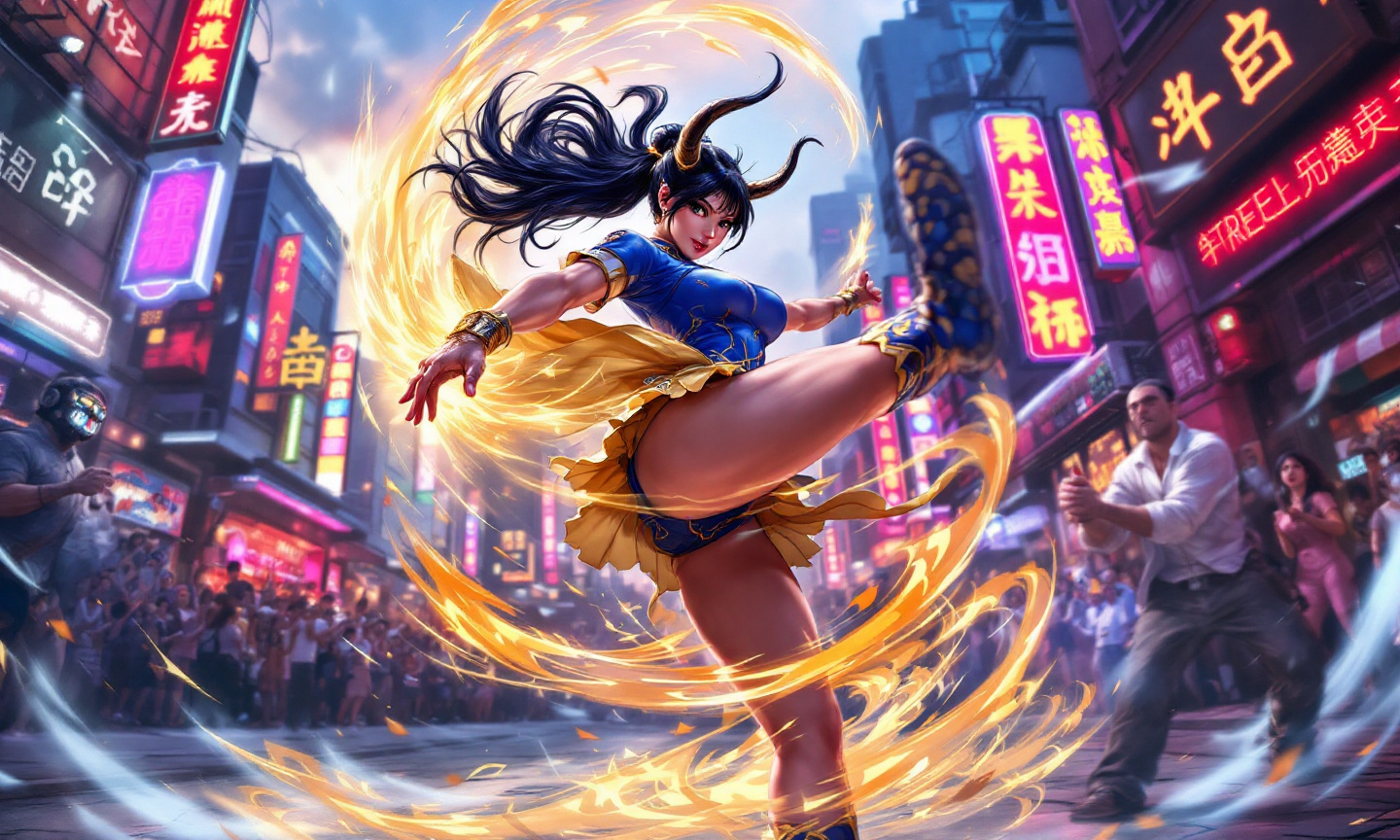 Chun-Li's Electric Showdown