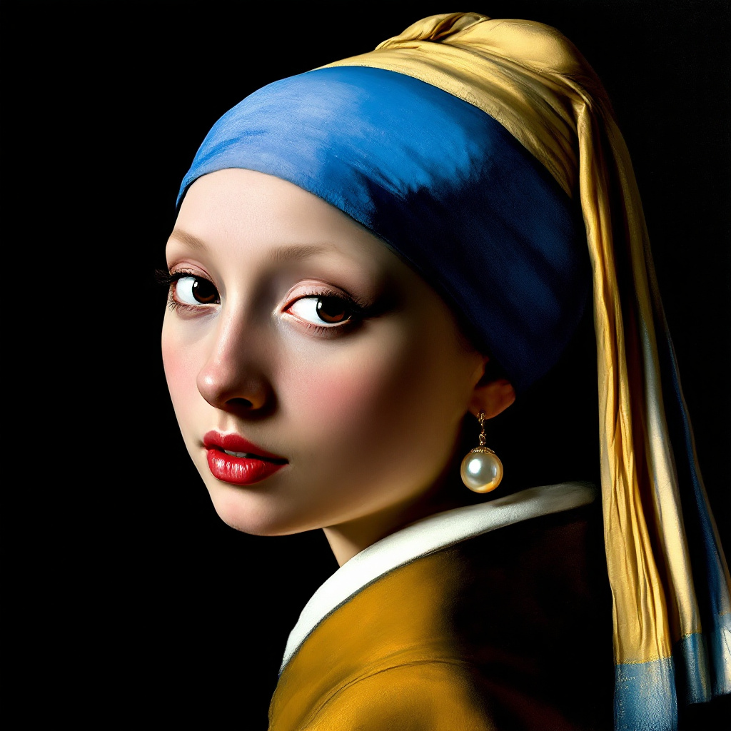 The Girl with a Pearl Earring (by Johannes Vermeer)