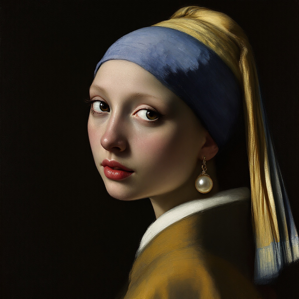 The Girl with a Pearl Earring (by Johannes Vermeer)