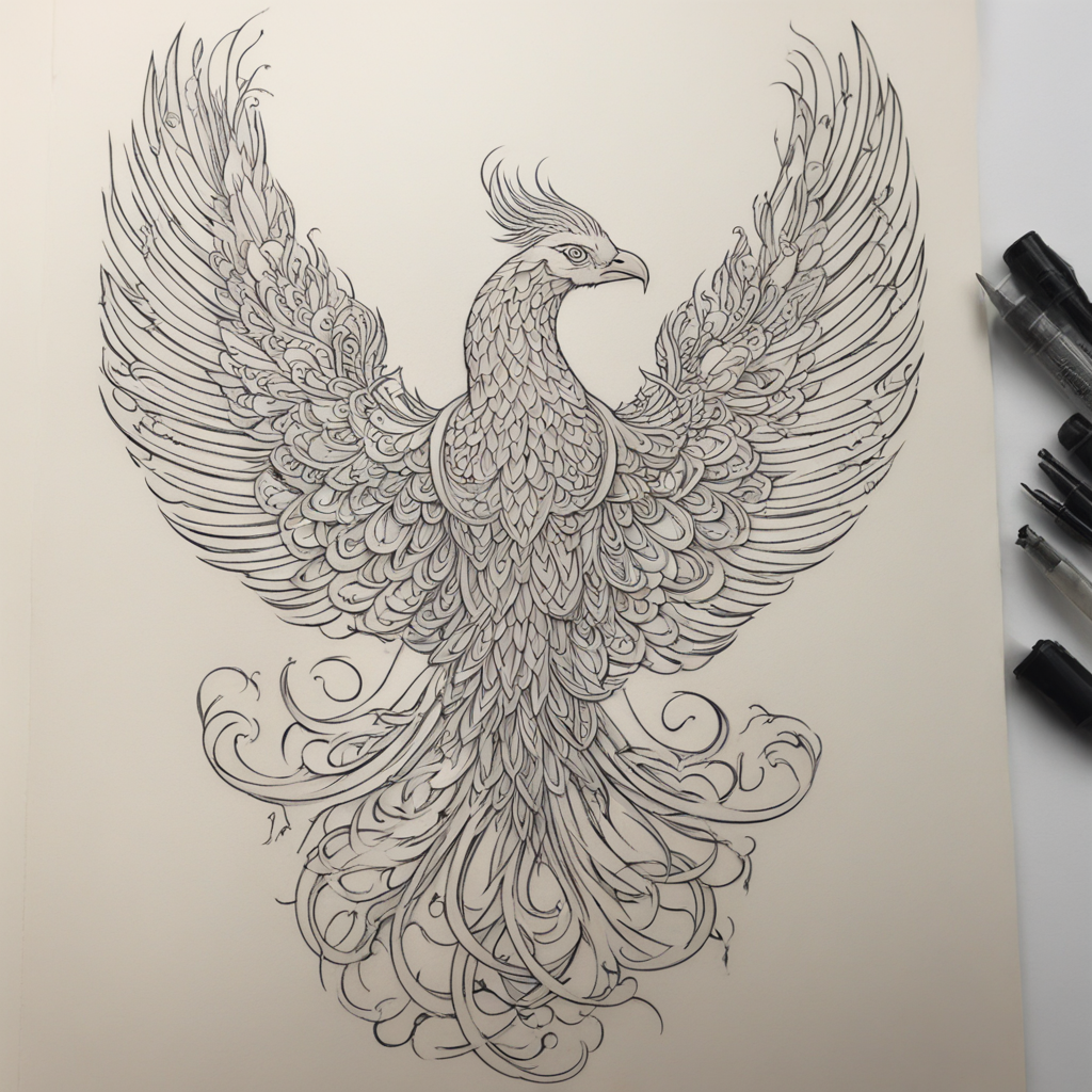 Phoenix Embrace: Alix's Timeless Ink