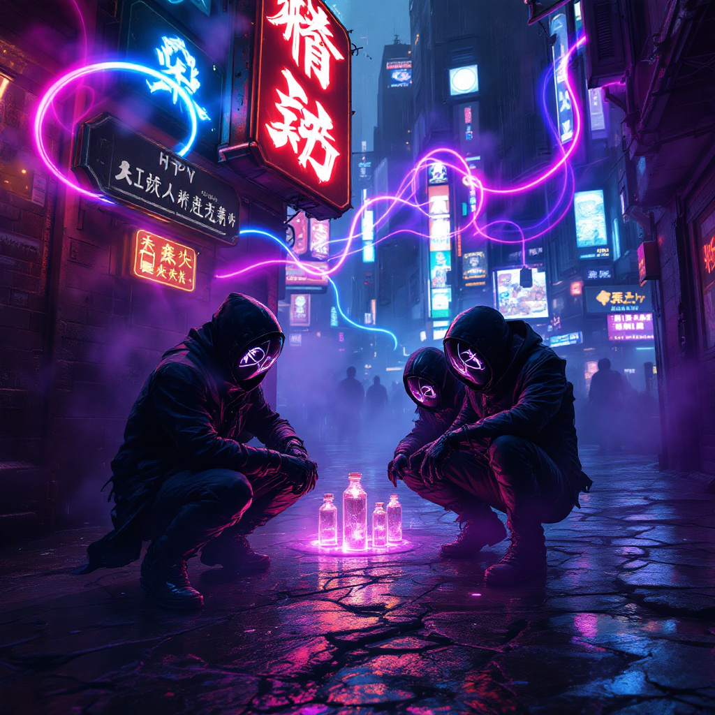 Neon Shadows: Bartering Memories