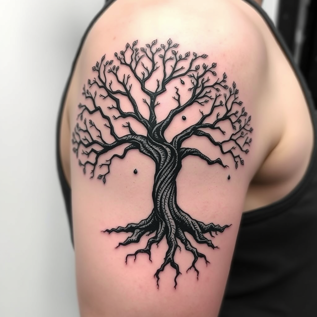 Rooted Resilience: A Tree Tattoo