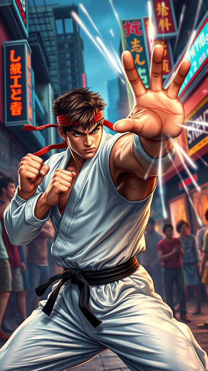 Ryu's Hadouken: Urban Showdown