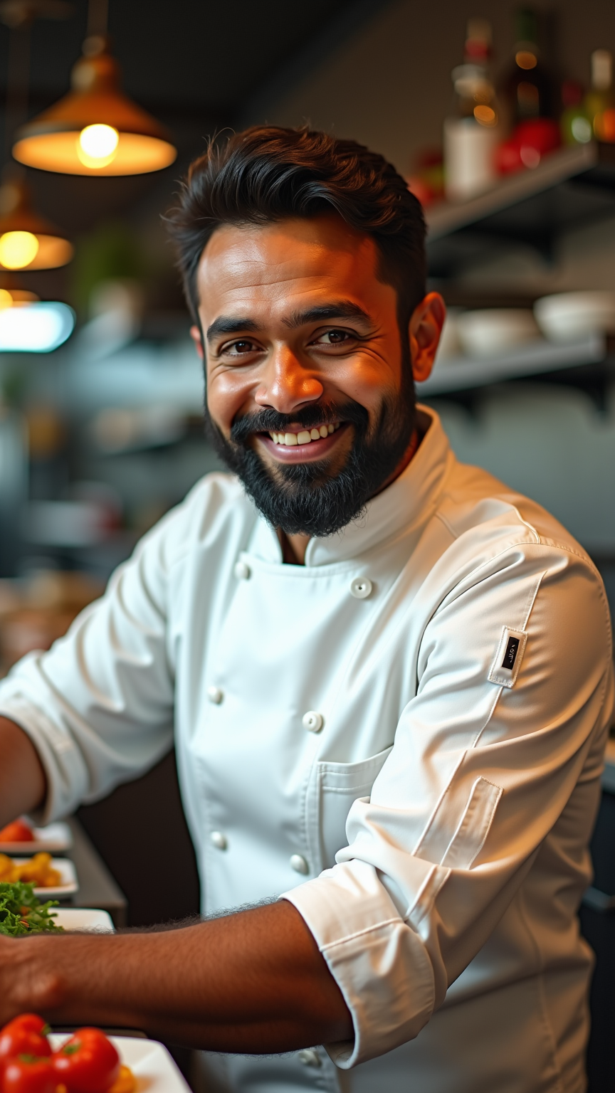 Culinary Joy: A Chef’s Portrait