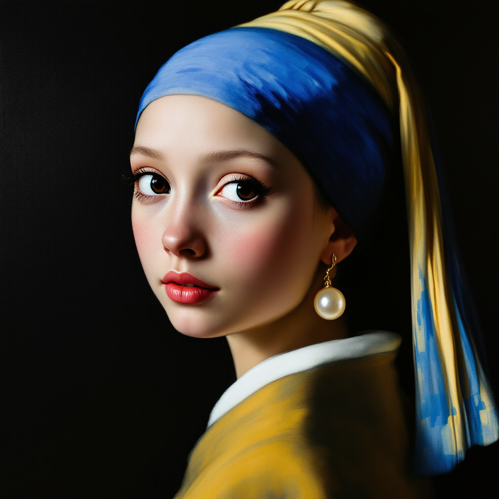 The Girl with a Pearl Earring (by Johannes Vermeer)