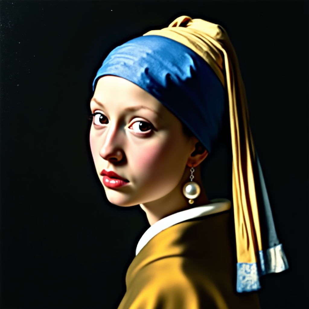 The Girl with a Pearl Earring (by Johannes Vermeer)