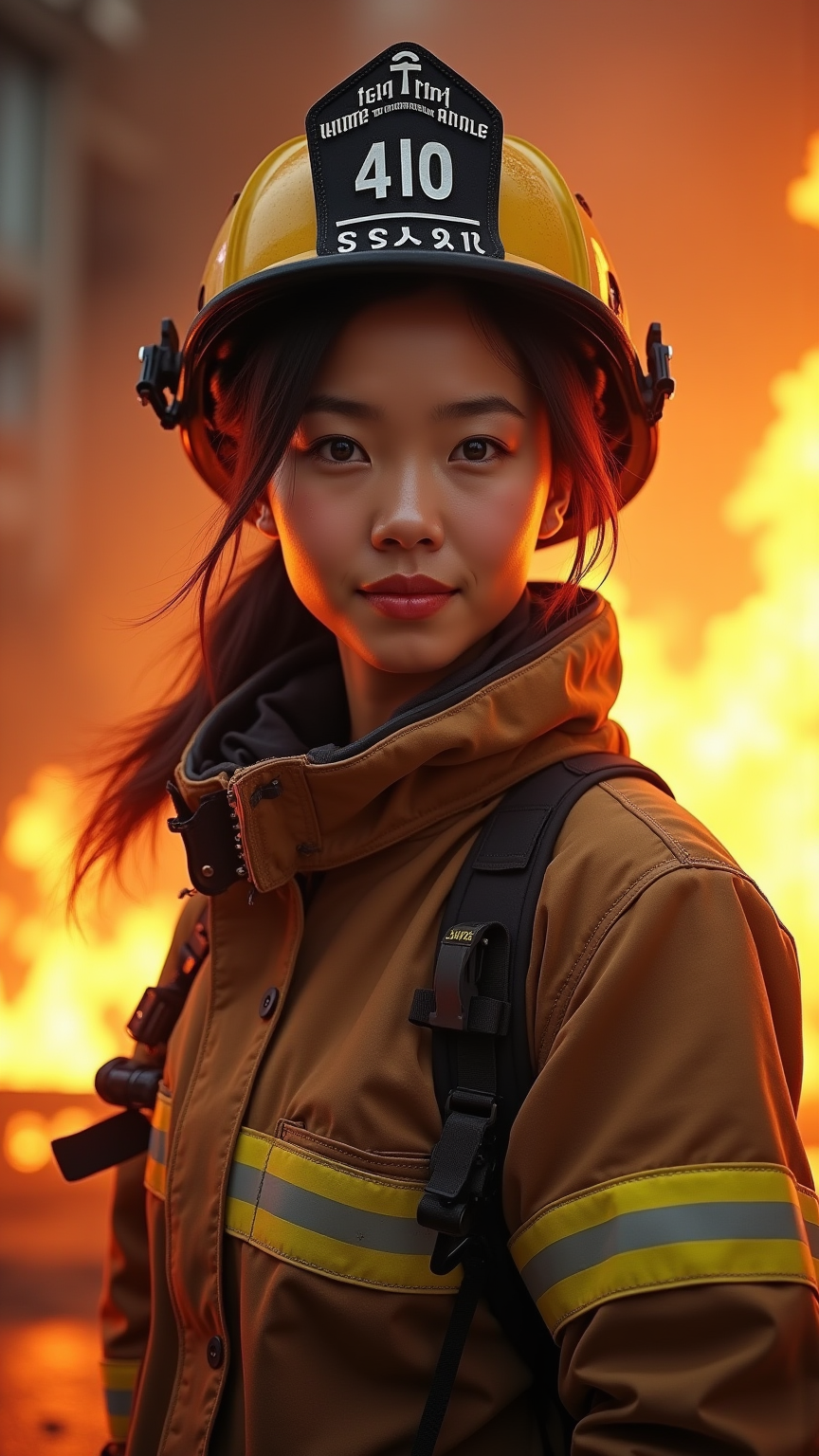 Fierce Flame: Heroic Firefighter