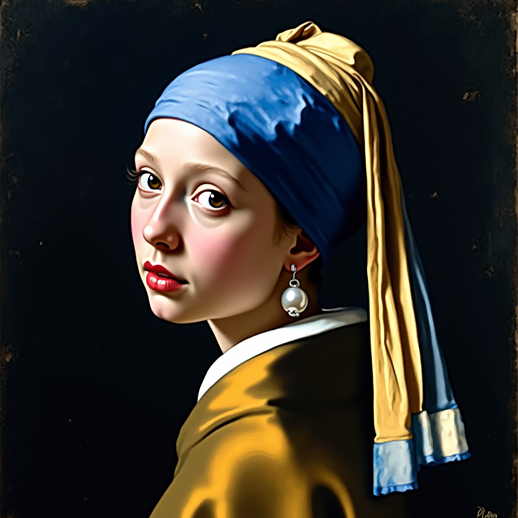 The Girl with a Pearl Earring (by Johannes Vermeer)