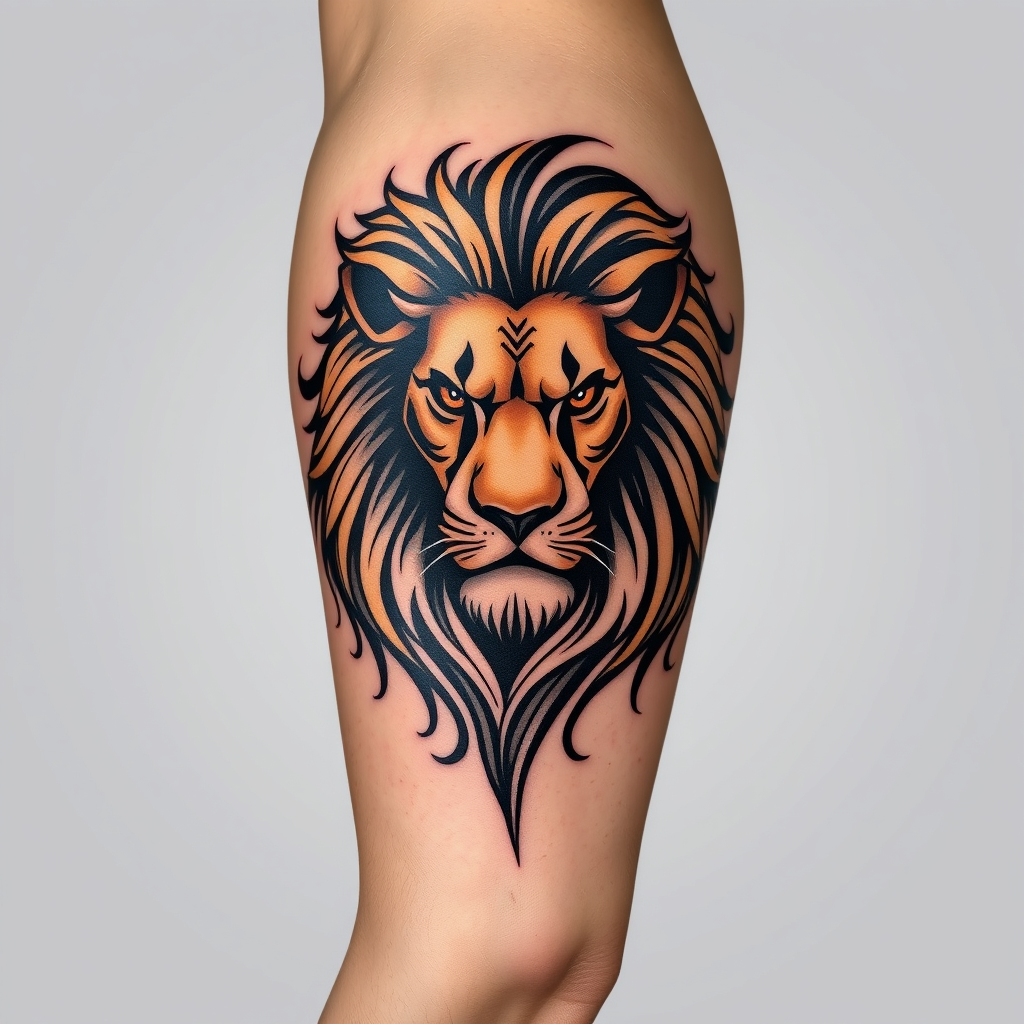 Majestic Lion: Strength Inked