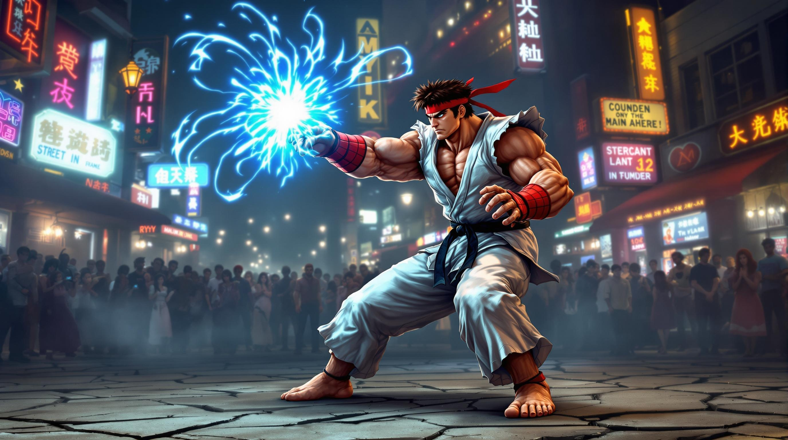 Ryu's Urban Showdown: Hadouken!