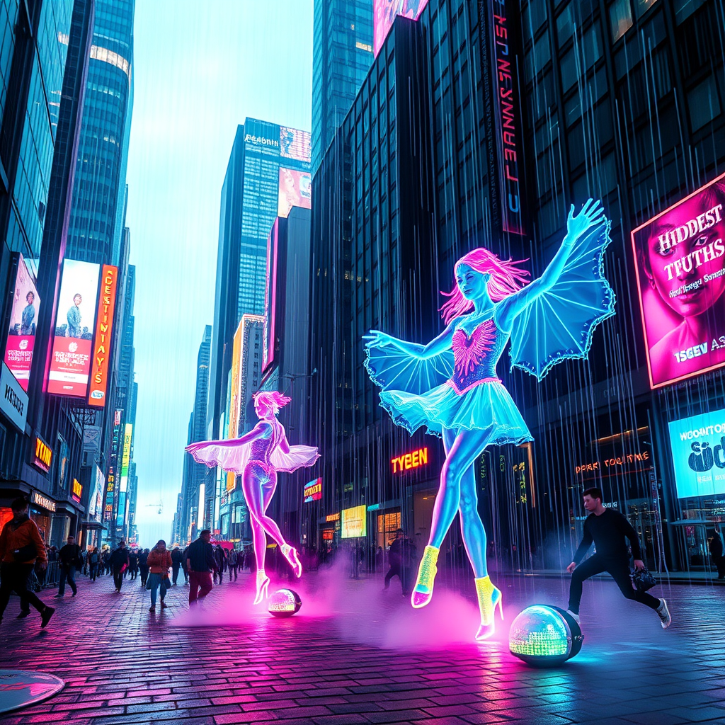 Neon Dreams: Dance of Light