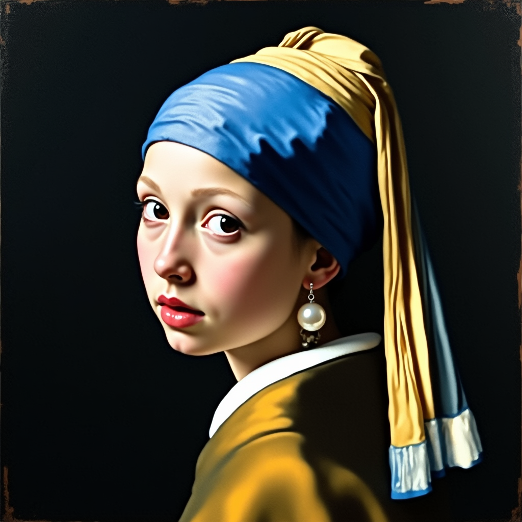 The Girl with a Pearl Earring (by Johannes Vermeer)