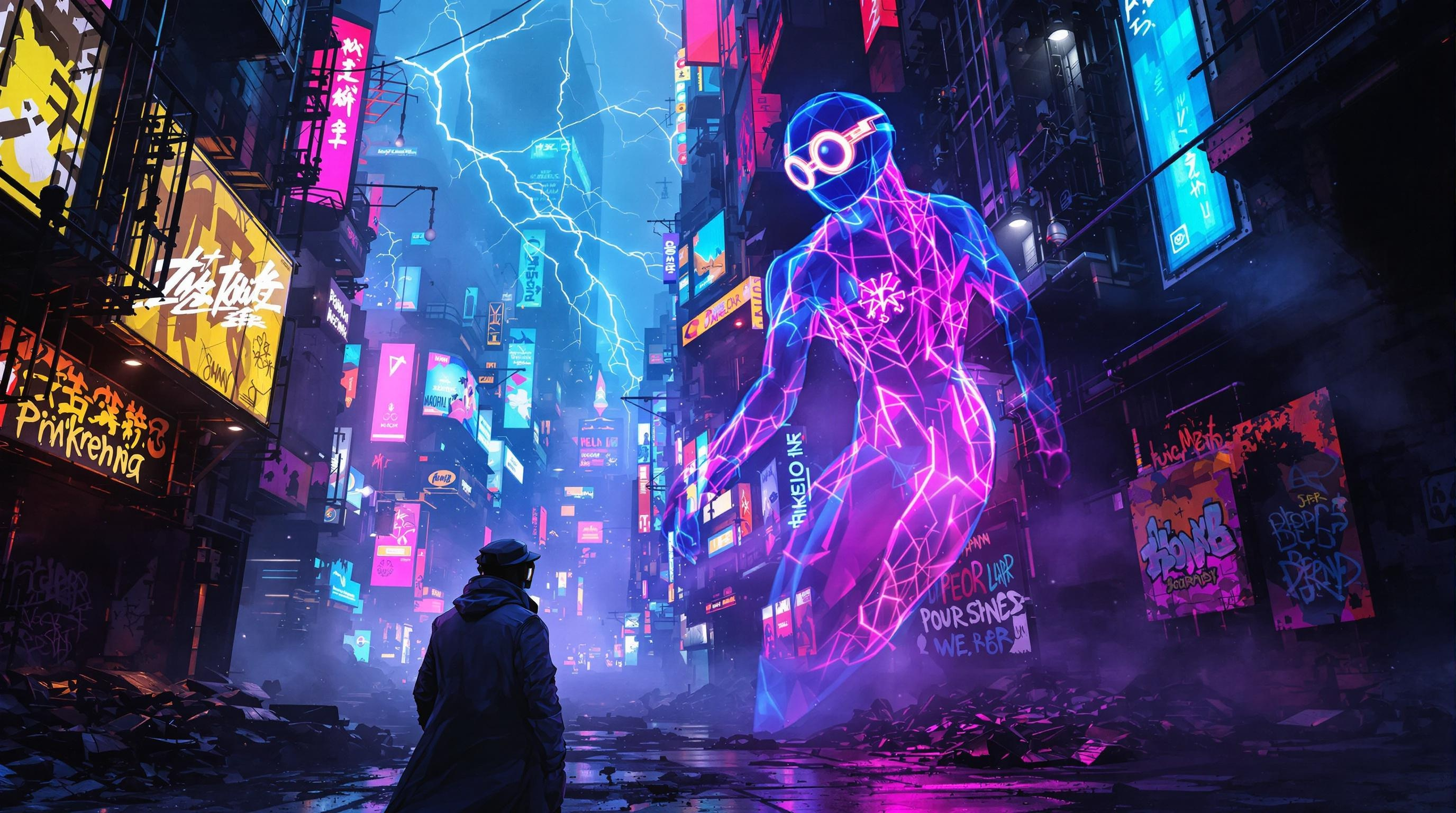 Neon Whispers of Lost Souls