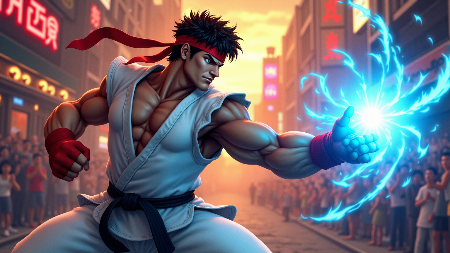 Ryu's Hadouken: Urban Showdown