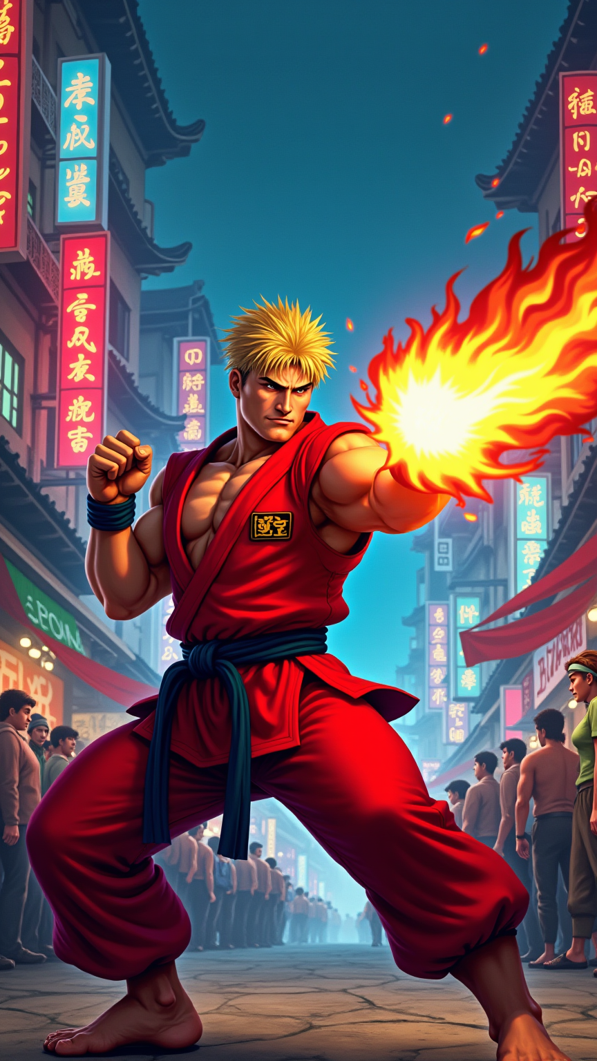 Fiery Showdown: Ken Unleashed