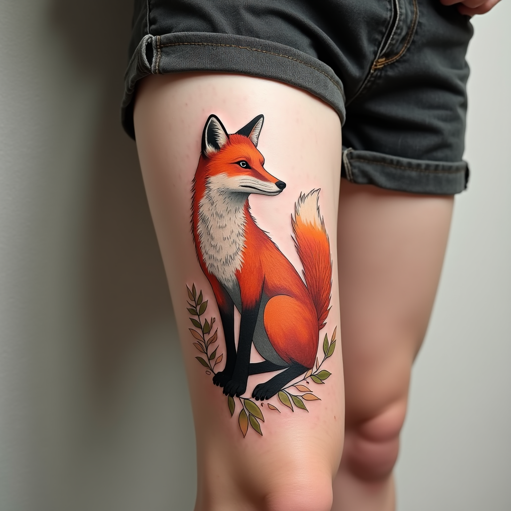 Mystic Fox: Geometric Elegance