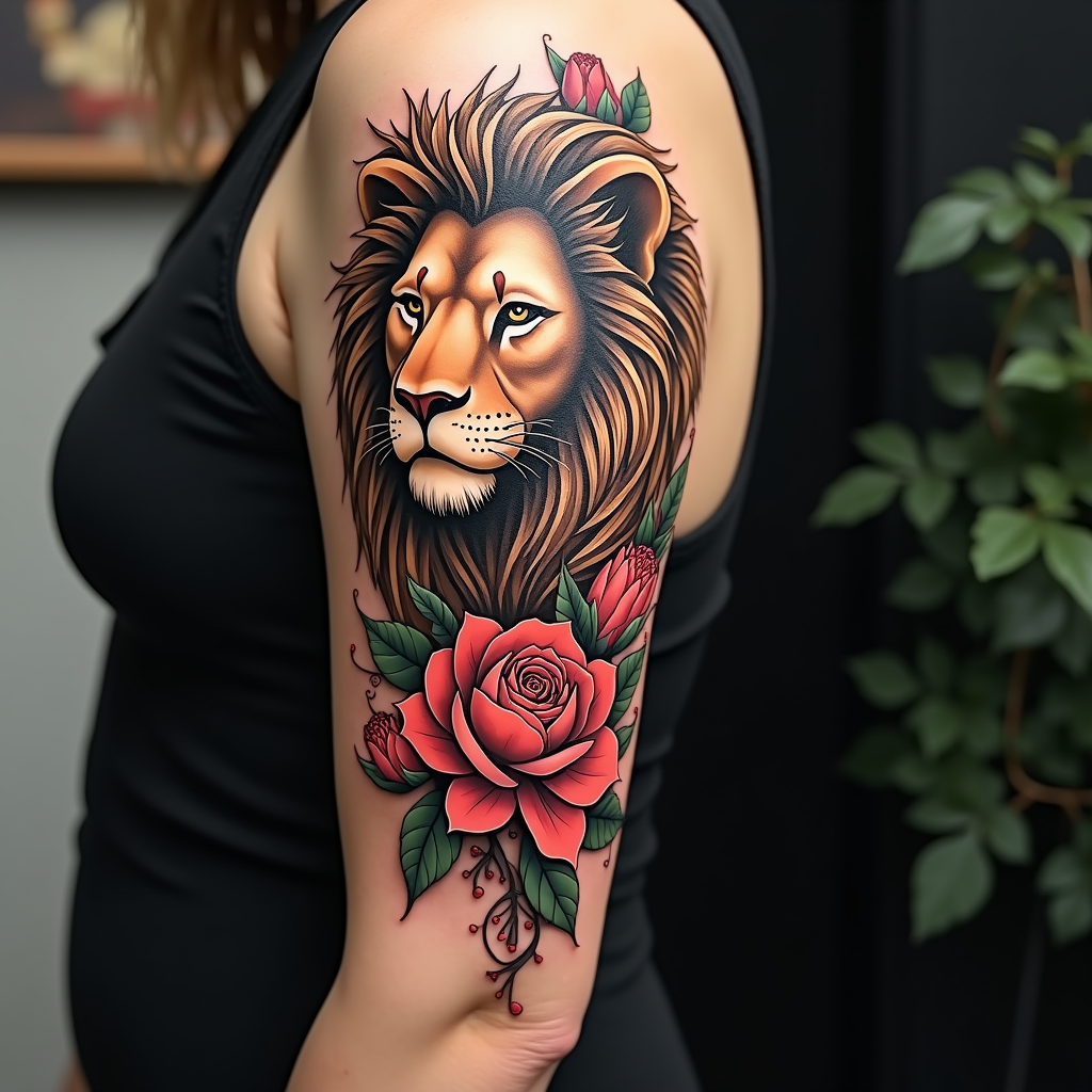 Majestic Lion: Strength & Grace