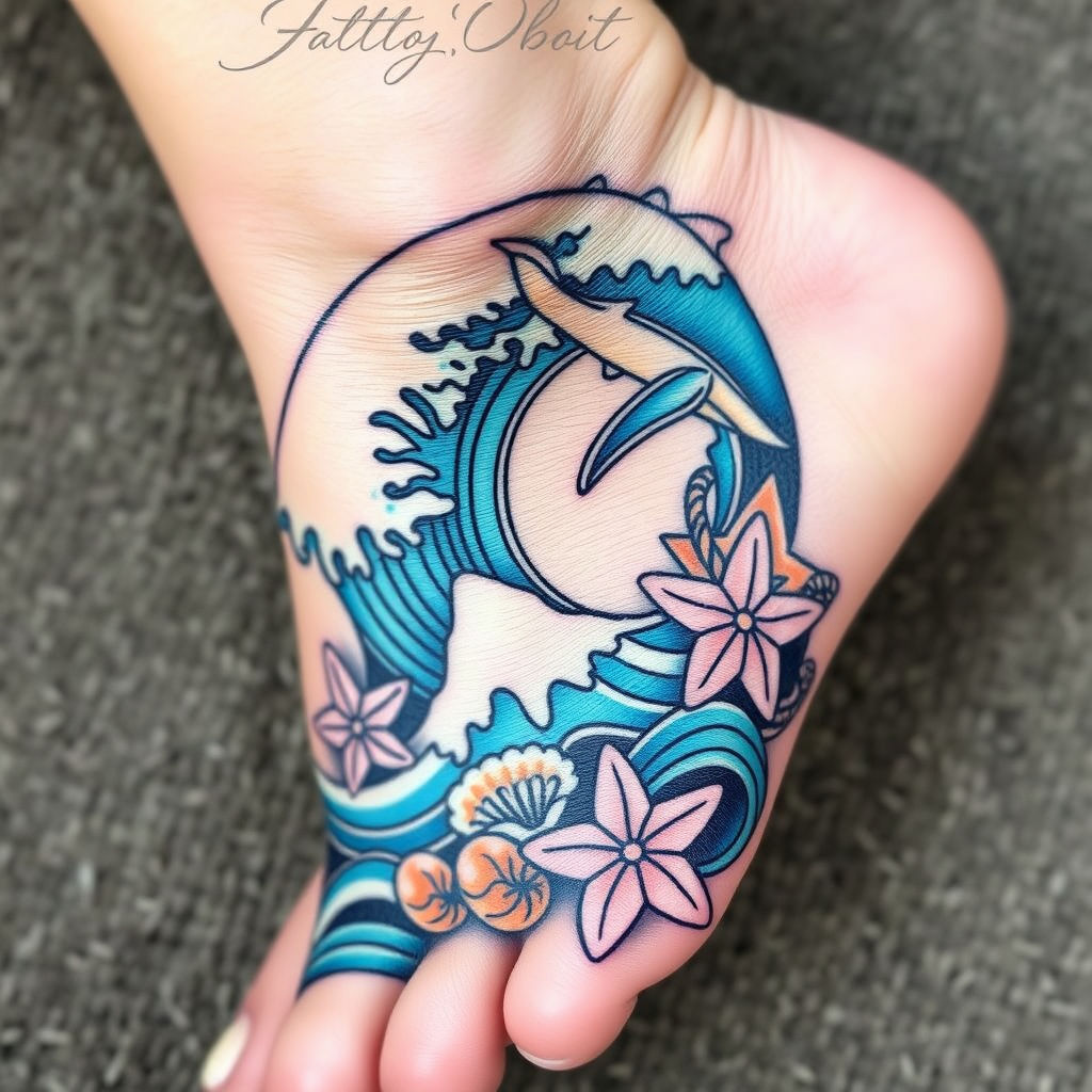 Oceanic Harmony Tattoo Design