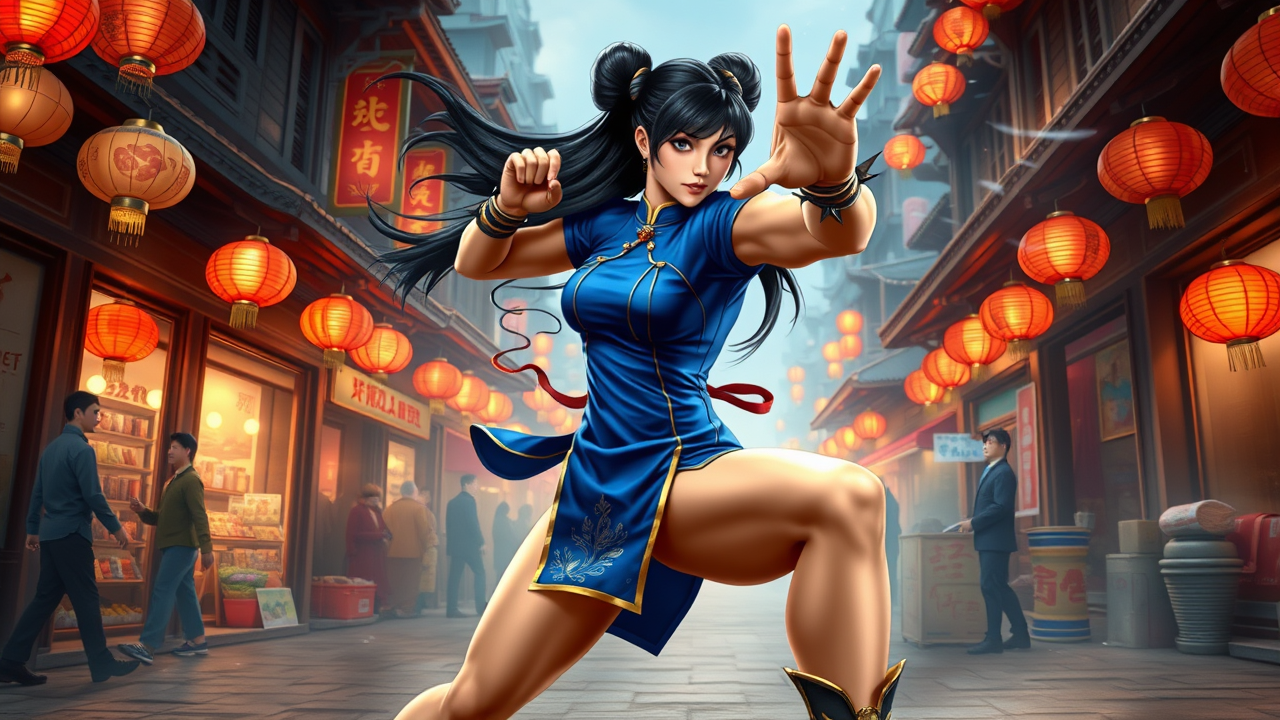 Chun-Li's Fierce Urban Showdown