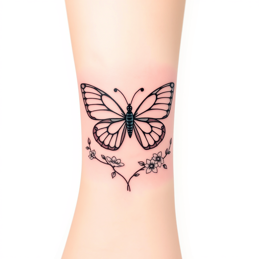 Elegant Butterfly Blossom Wrap