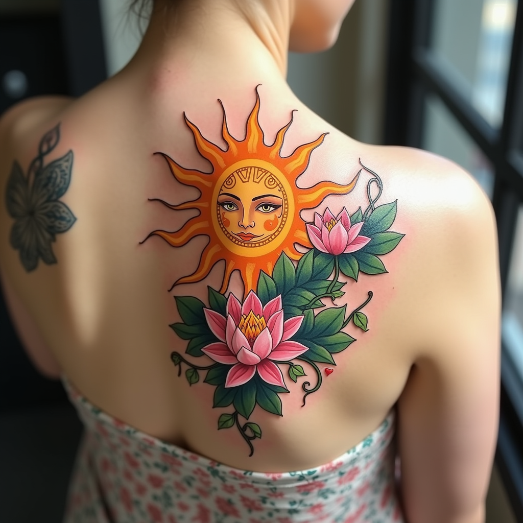 Radiant Harmony: Sun & Blooms