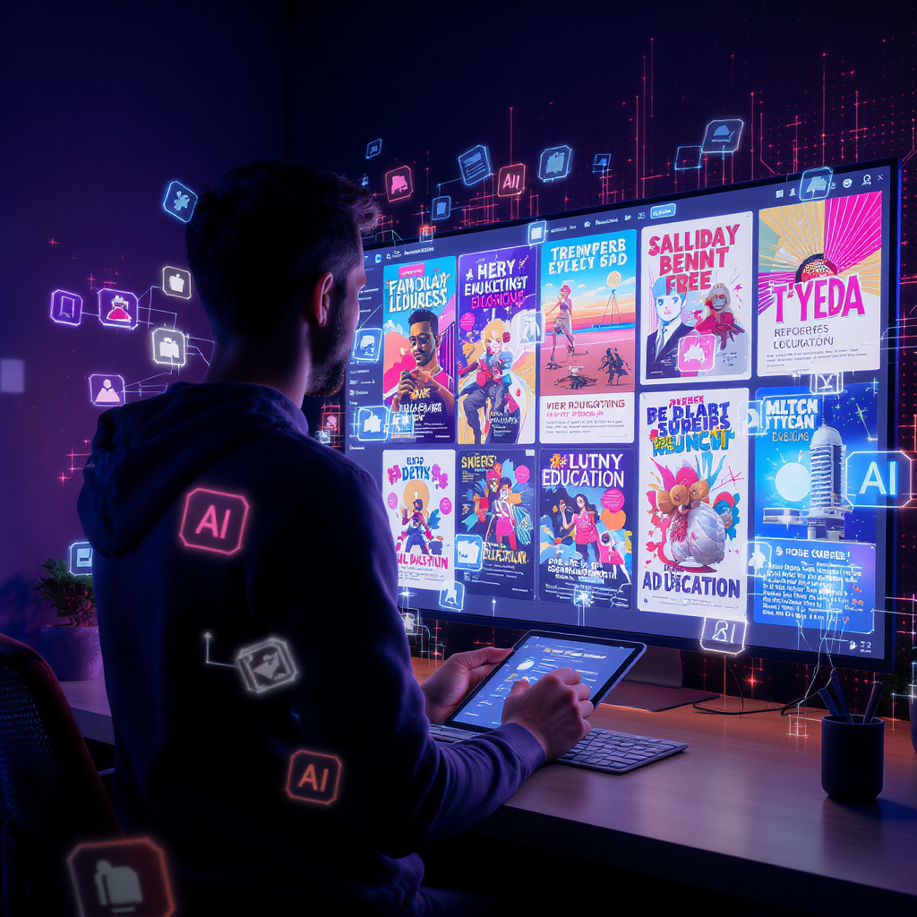 Wie man beeindruckende Poster mit einem AI Poster Maker erstellt - FluxProWeb