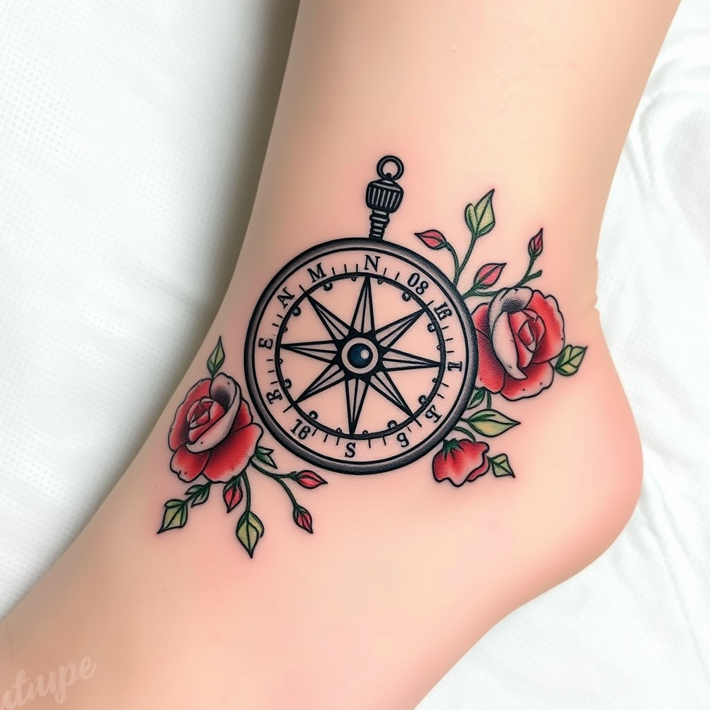 Elegant Compass & Floral Journey