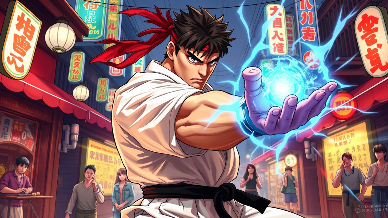 Ryu's Urban Showdown: Hadouken!