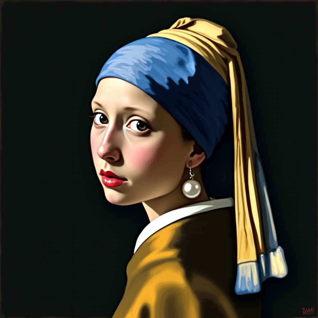 The Girl with a Pearl Earring (by Johannes Vermeer)