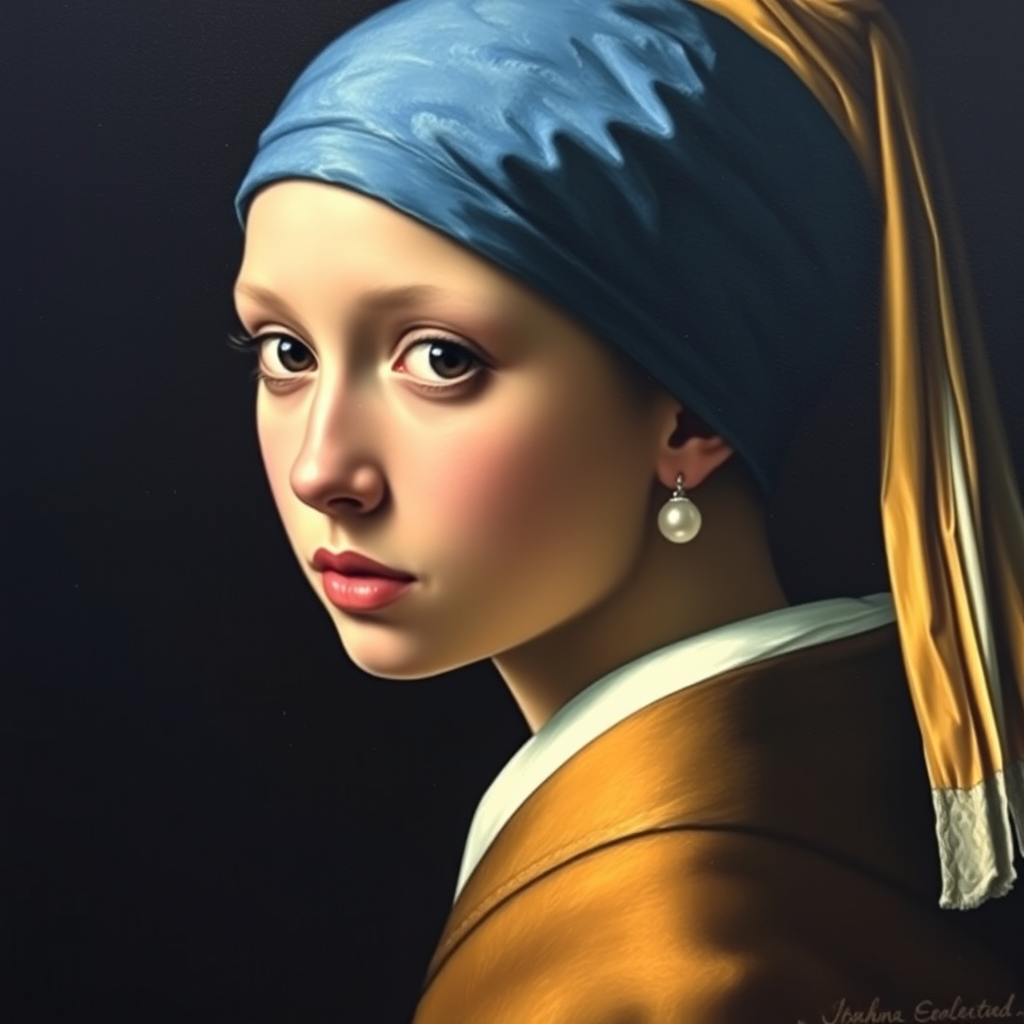 The Girl with a Pearl Earring (by Johannes Vermeer)