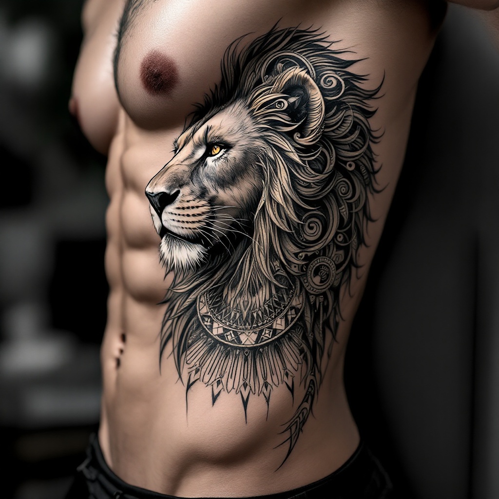 Majestic Lion: Fierce Elegance