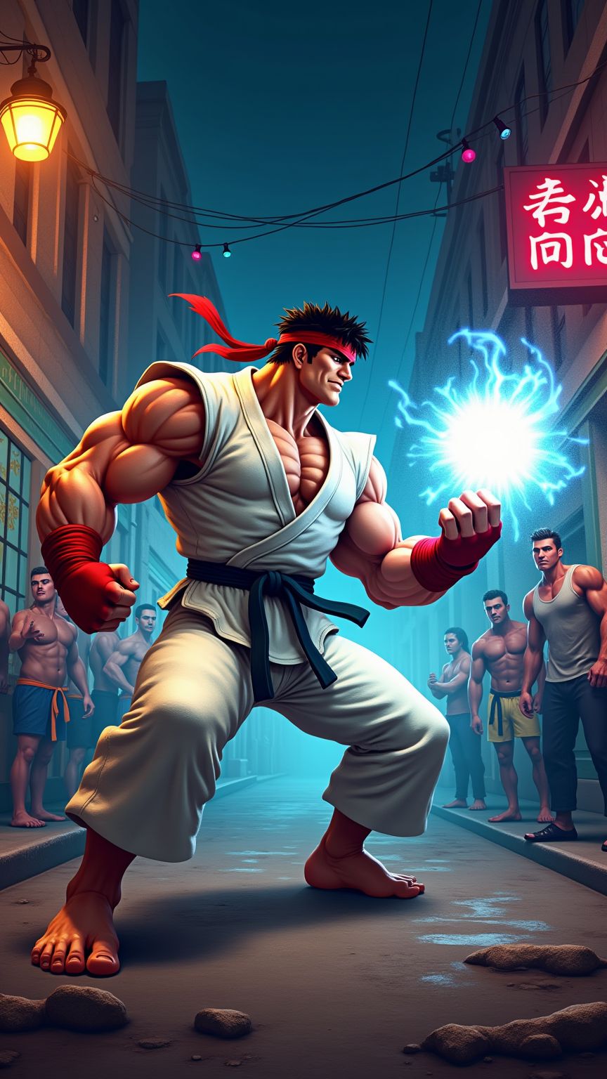 Ryu's Urban Showdown: Hadouken!