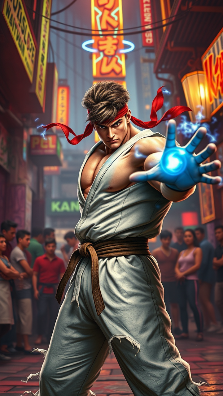 Ryu's Urban Showdown: Hadouken!