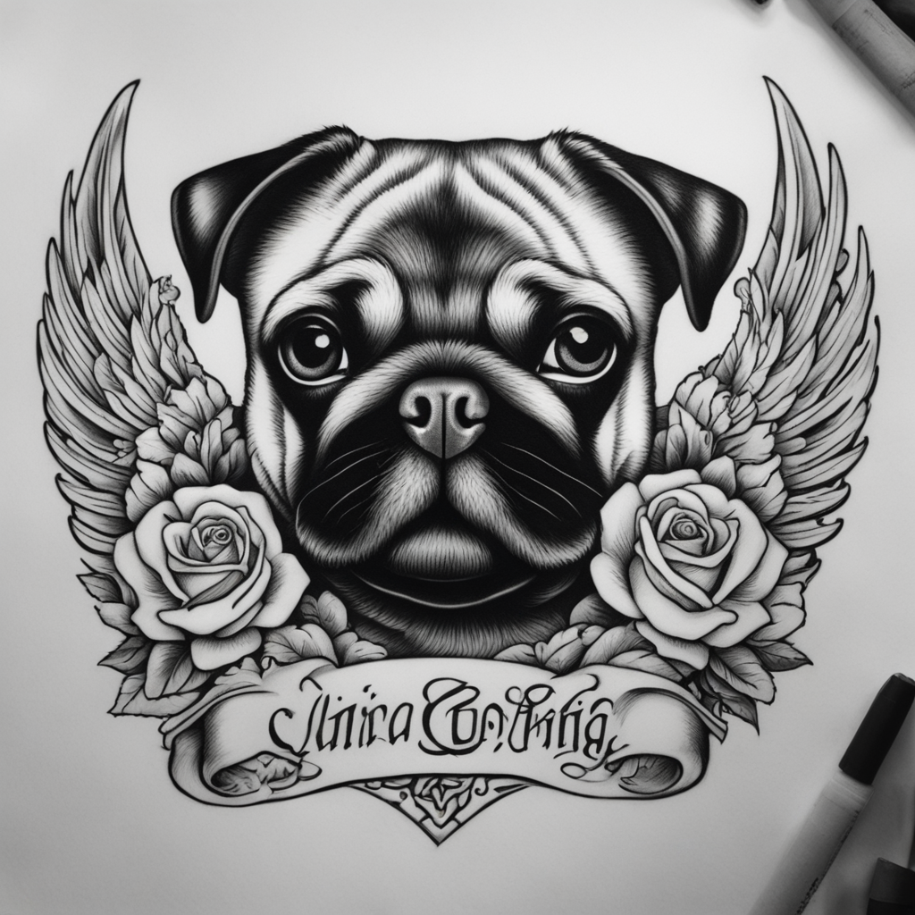 in the style of chicano tattoo, with a tattoo of Quiero un t