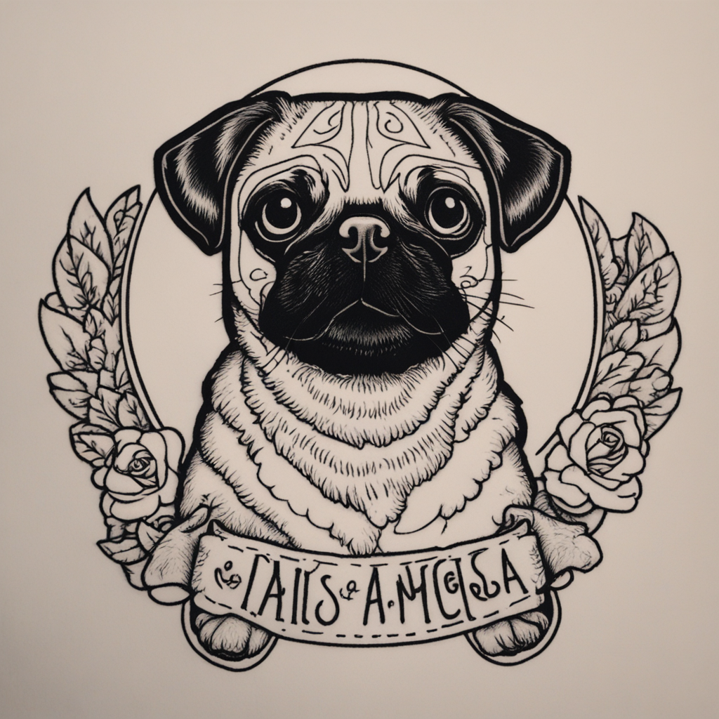 in the style of patch tattoo, with a tattoo of Quiero un tat