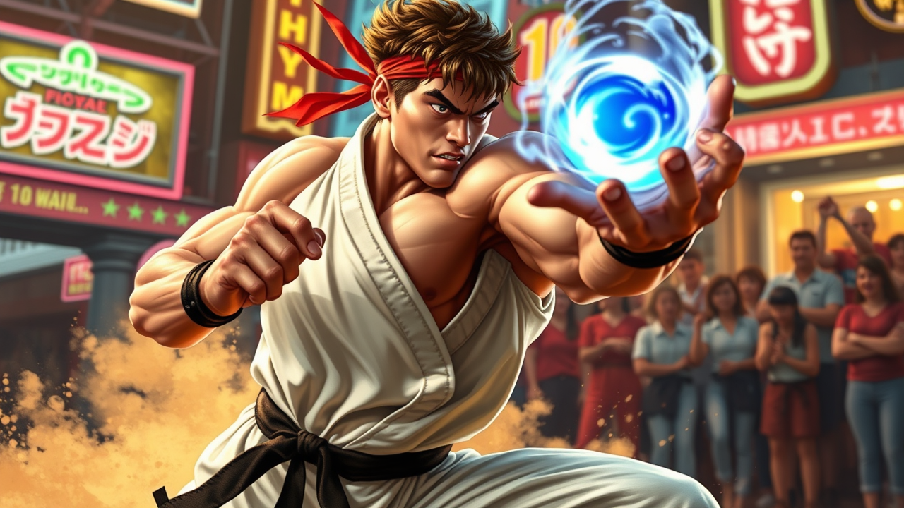 Ryu's Hadouken: Urban Showdown