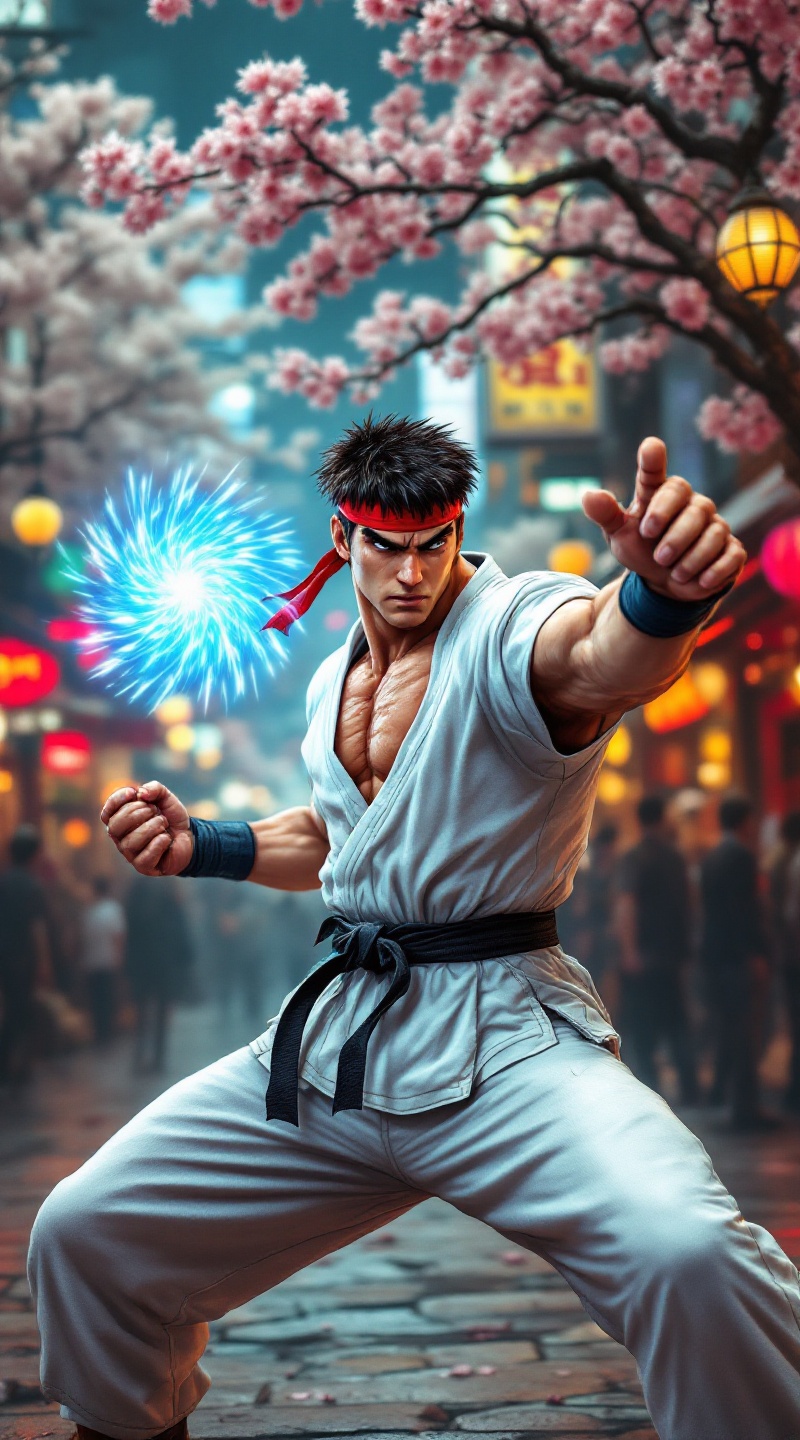 Ryu's Urban Showdown: Hadouken!