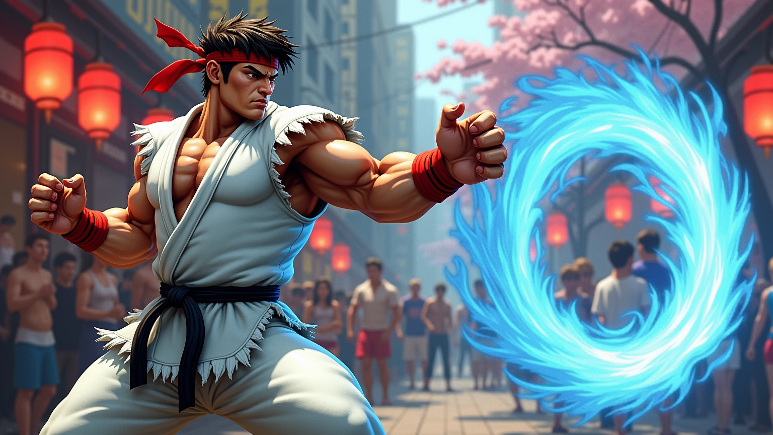 Ryu's Hadouken: Urban Showdown