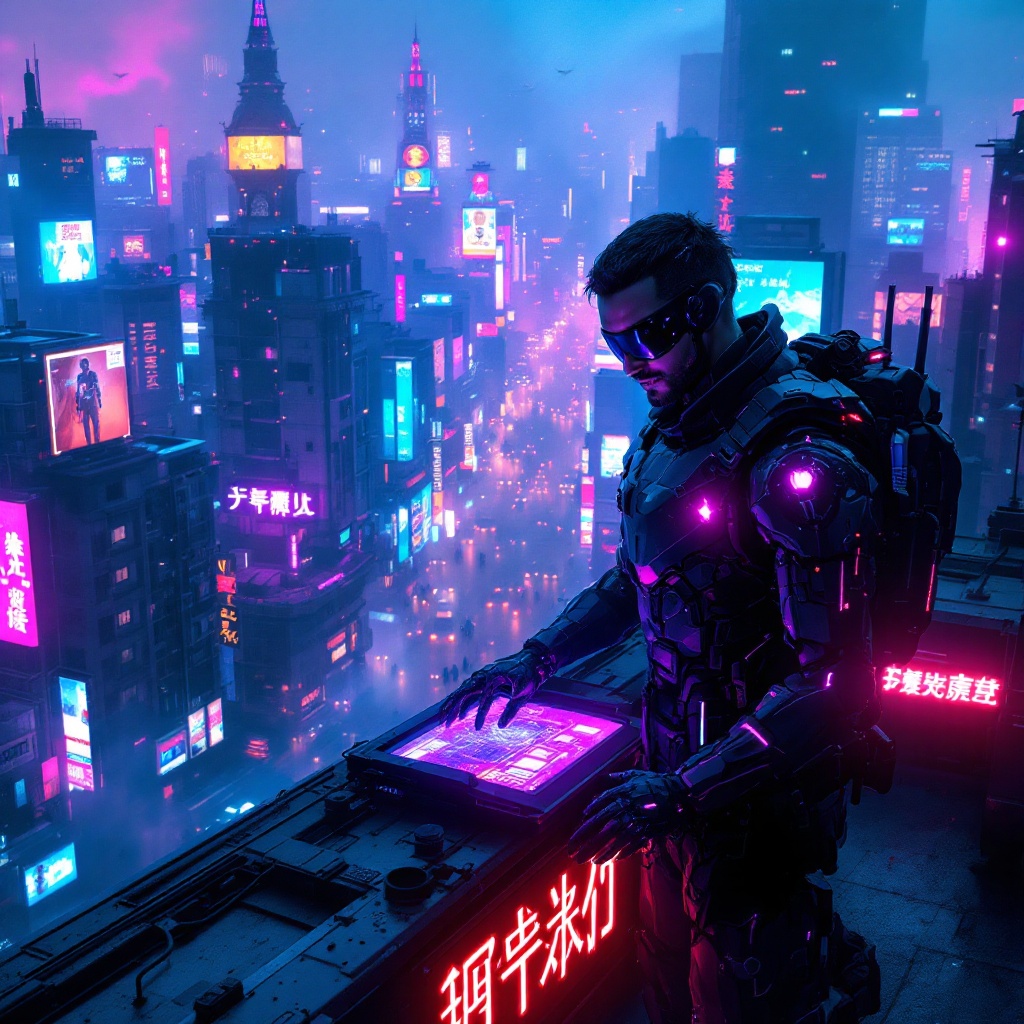 Neon Shadows: A Cyber Heist