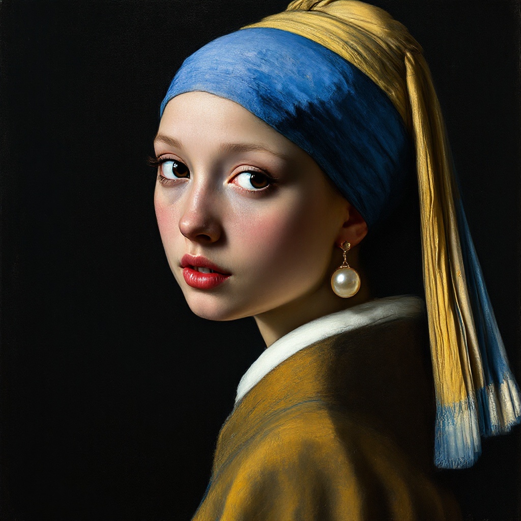 The Girl with a Pearl Earring (by Johannes Vermeer)