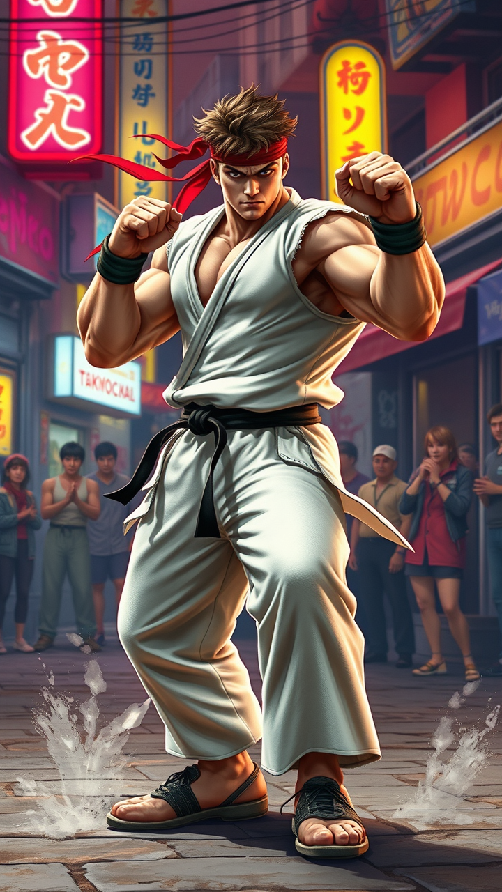 Ryu's Urban Showdown: Hadouken!